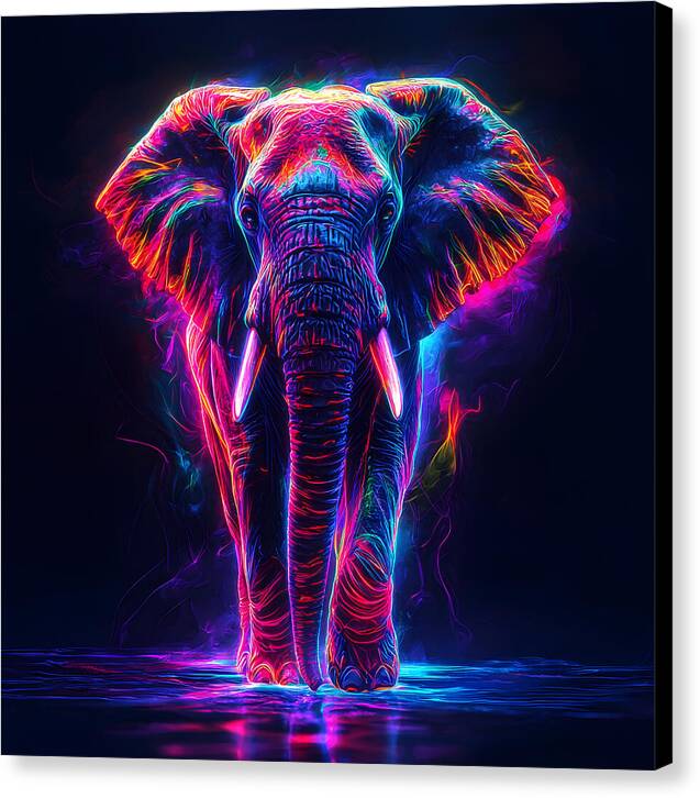 Neon Majesty - Canvas Print
