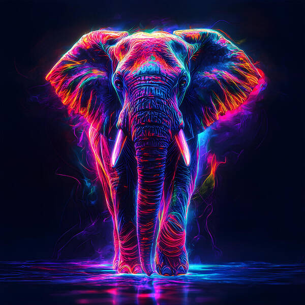 Neon Majesty - Art Print