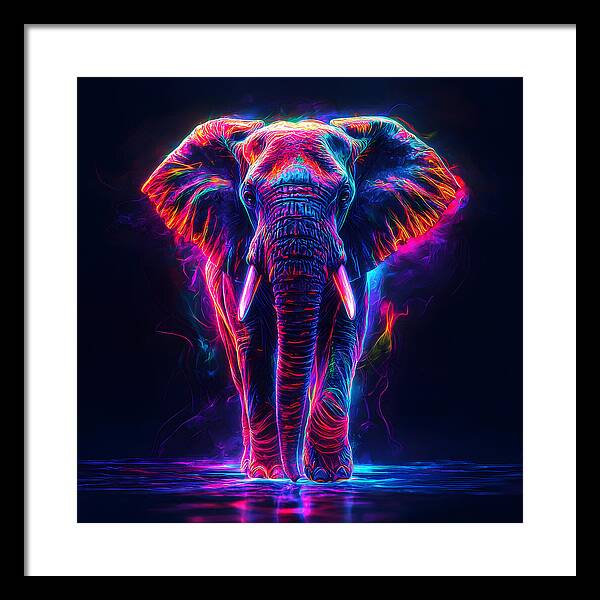Neon Majesty - Framed Print