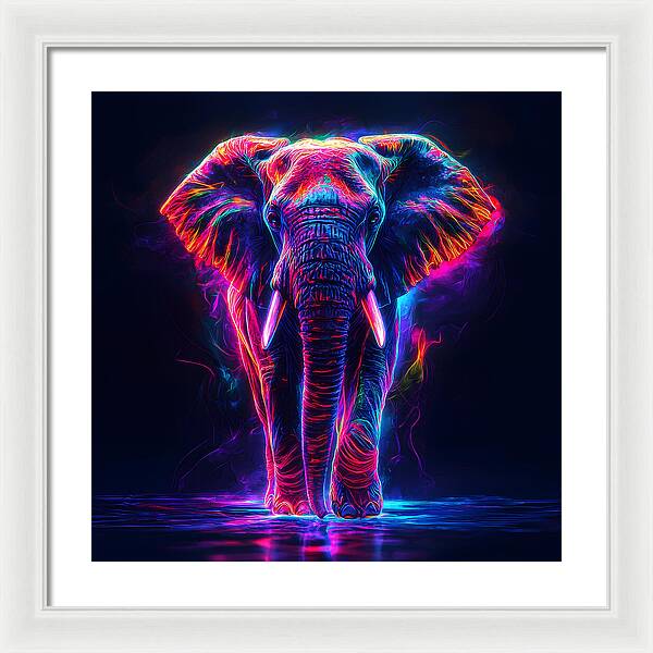 Neon Majesty - Framed Print