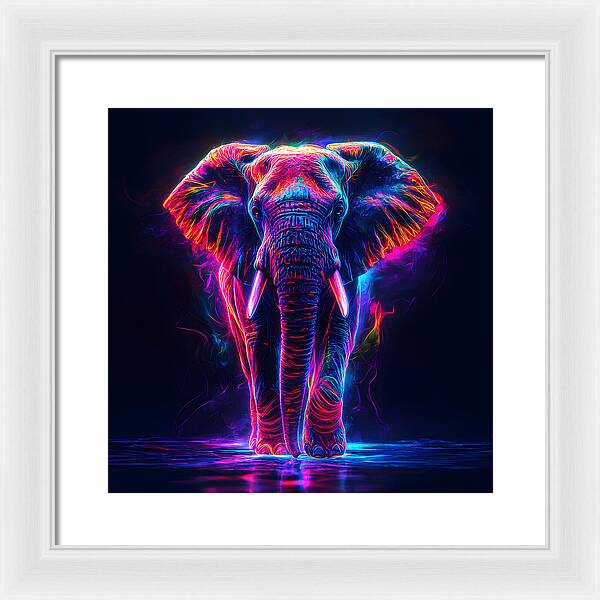 Neon Majesty - Framed Print