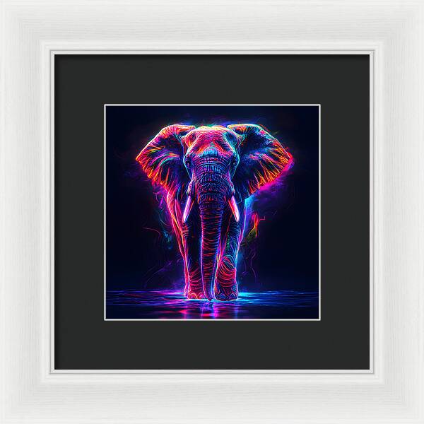 Neon Majesty - Framed Print