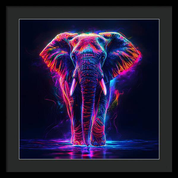 Neon Majesty - Framed Print