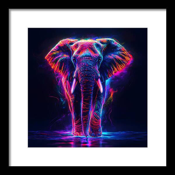 Neon Majesty - Framed Print