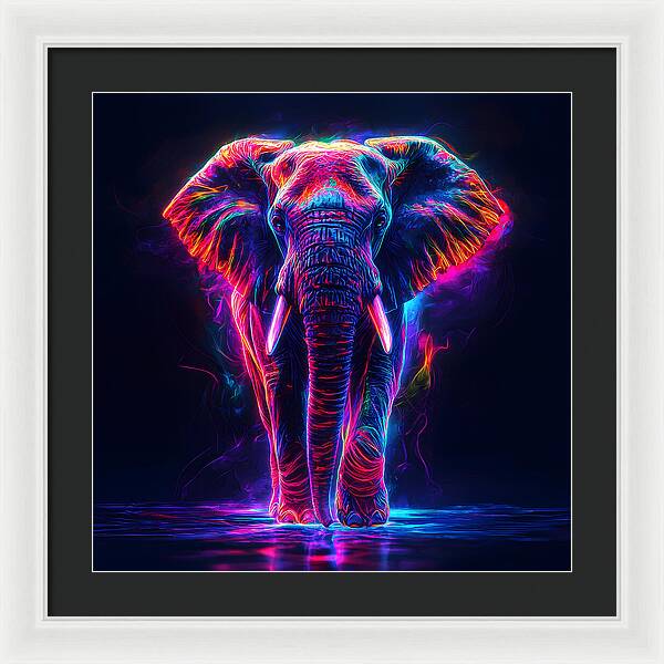 Neon Majesty - Framed Print