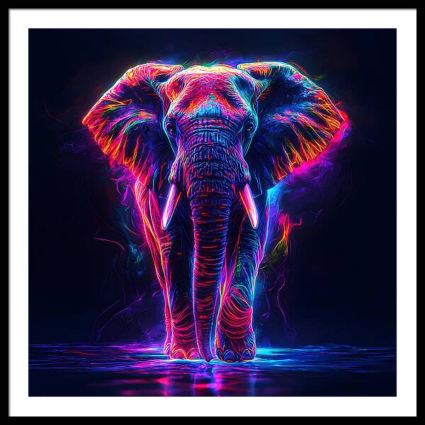 Neon Majesty - Framed Print
