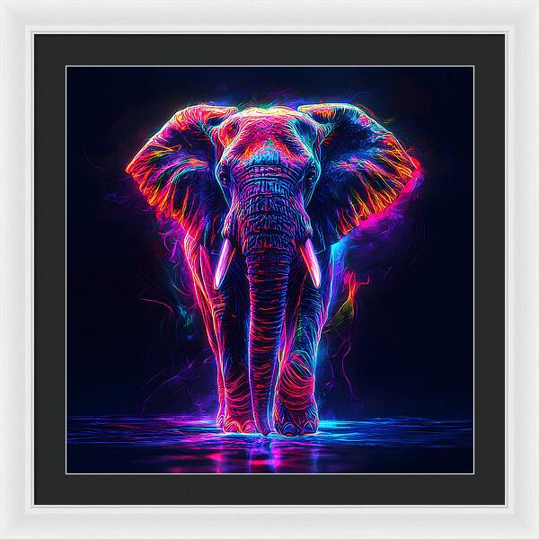 Neon Majesty - Framed Print