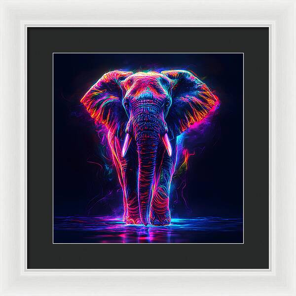 Neon Majesty - Framed Print