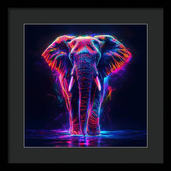 Neon Majesty - Framed Print