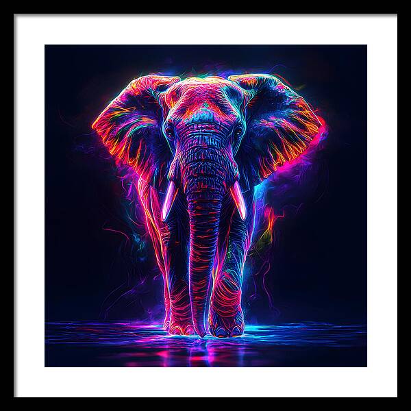 Neon Majesty - Framed Print