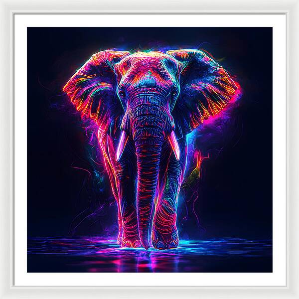 Neon Majesty - Framed Print