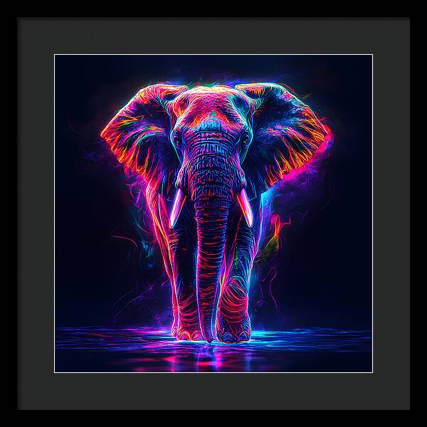 Neon Majesty - Framed Print