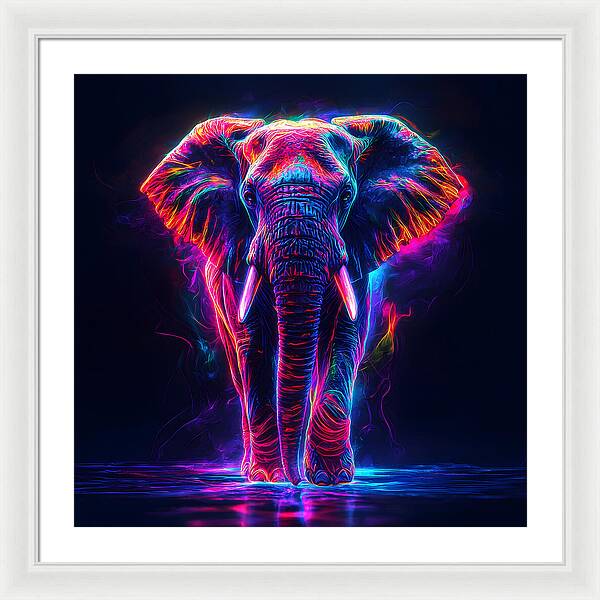 Neon Majesty - Framed Print