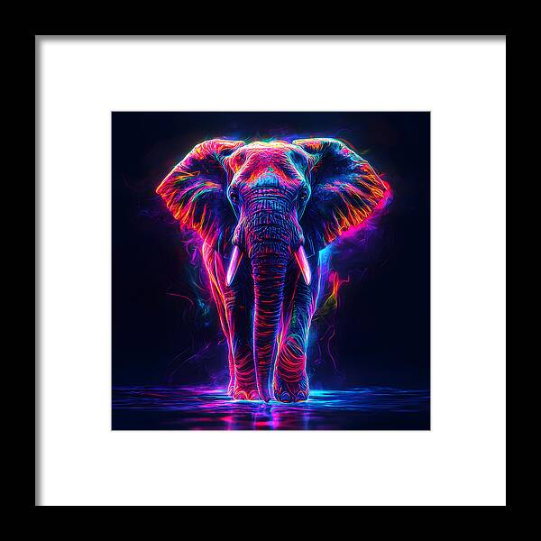 Neon Majesty - Framed Print