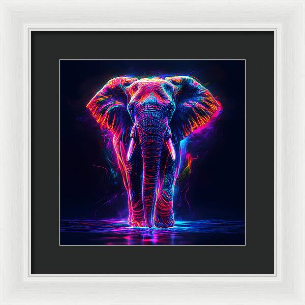 Neon Majesty - Framed Print