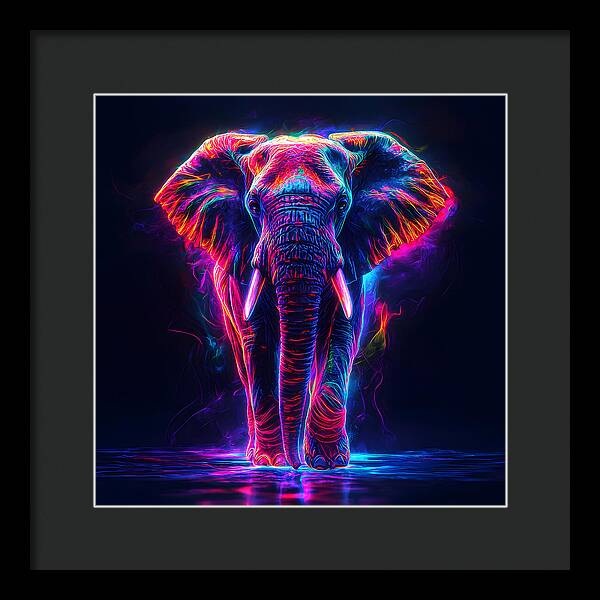 Neon Majesty - Framed Print