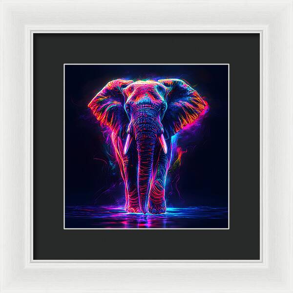Neon Majesty - Framed Print