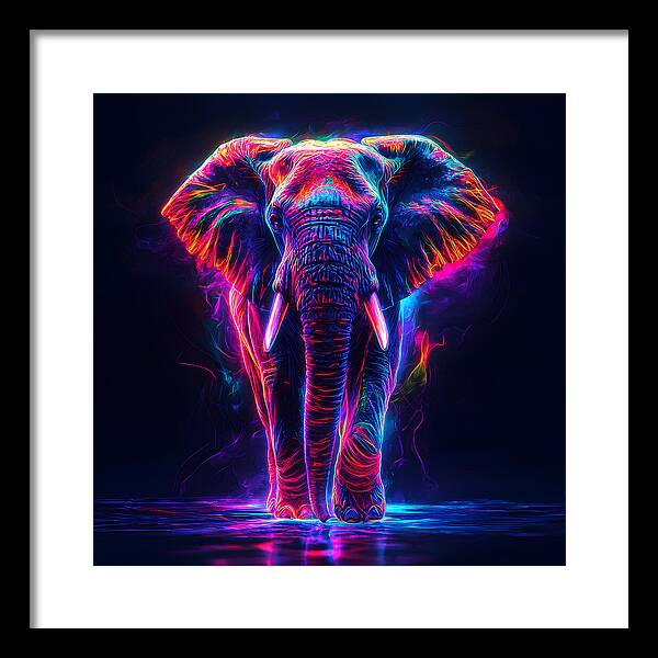 Neon Majesty - Framed Print