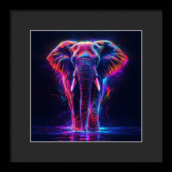 Neon Majesty - Framed Print