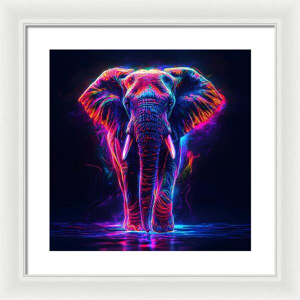 Neon Majesty - Framed Print