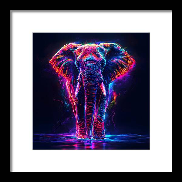 Neon Majesty - Framed Print