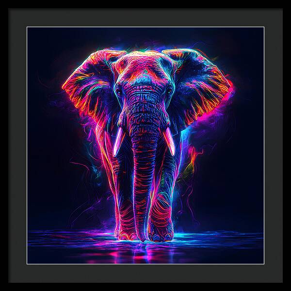 Neon Majesty - Framed Print