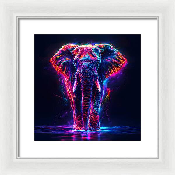 Neon Majesty - Framed Print