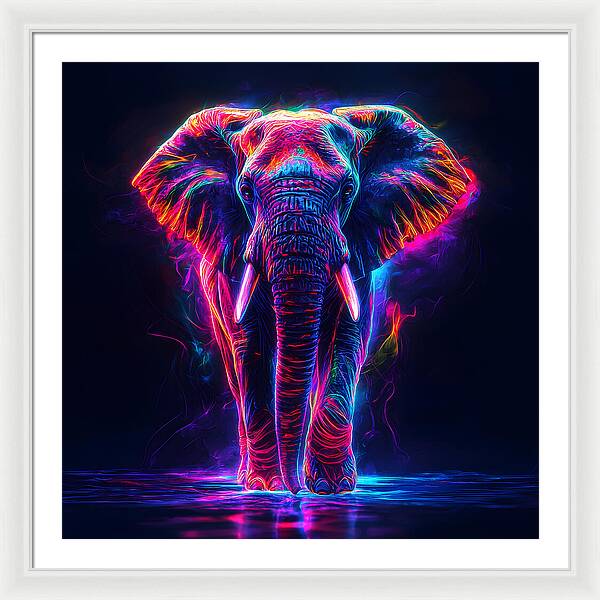Neon Majesty - Framed Print