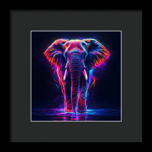 Neon Majesty - Framed Print