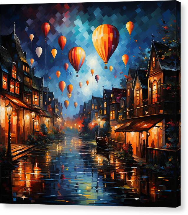 Nightfire Ascension - Canvas Print