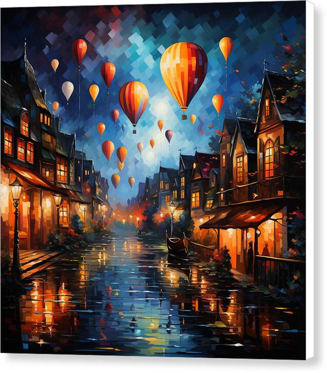 Nightfire Ascension - Canvas Print