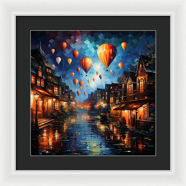 Nightfire Ascension - Framed Print