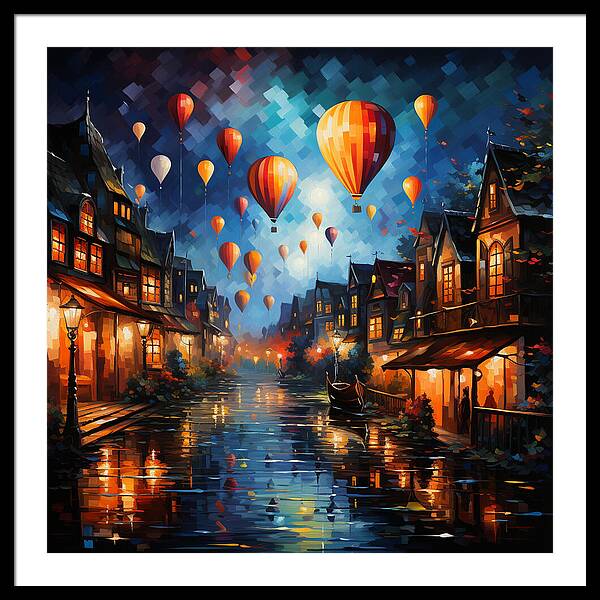 Nightfire Ascension - Framed Print