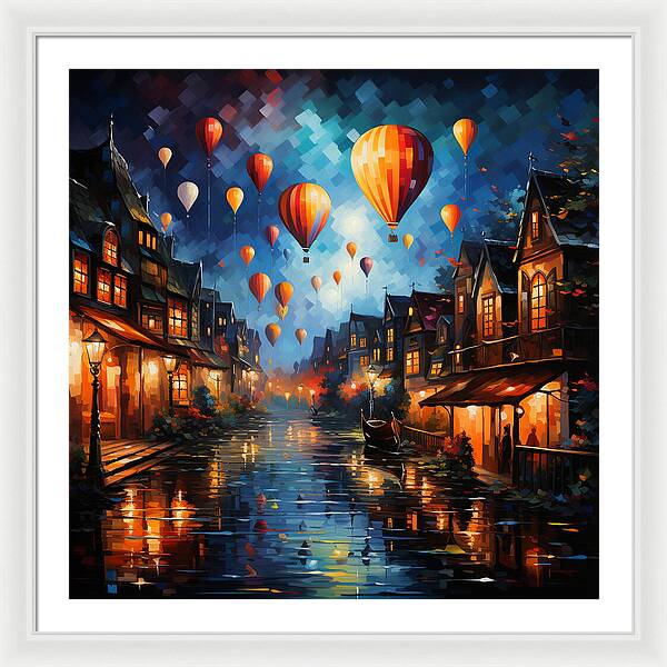 Nightfire Ascension - Framed Print