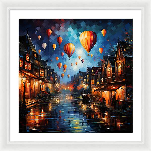 Nightfire Ascension - Framed Print