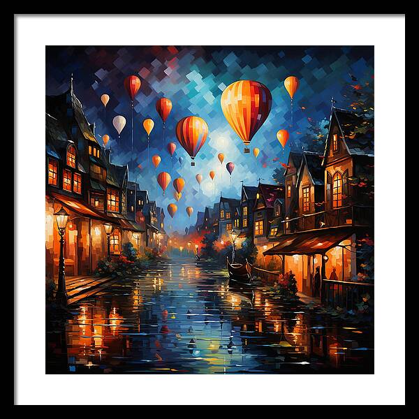 Nightfire Ascension - Framed Print