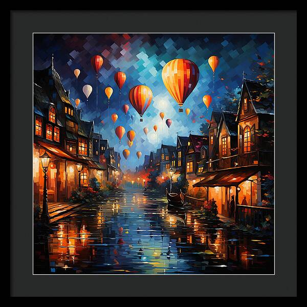 Nightfire Ascension - Framed Print