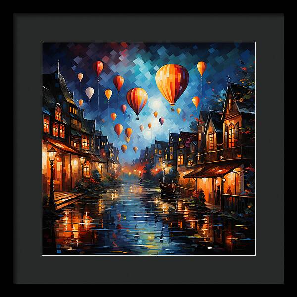 Nightfire Ascension - Framed Print