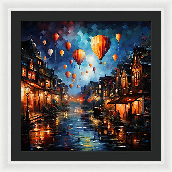 Nightfire Ascension - Framed Print