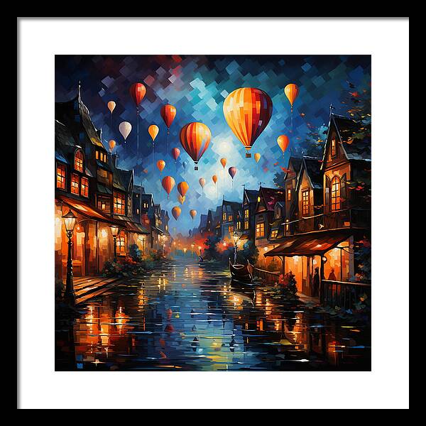 Nightfire Ascension - Framed Print