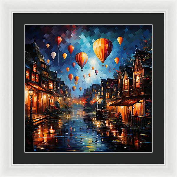 Nightfire Ascension - Framed Print