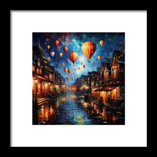 Nightfire Ascension - Framed Print