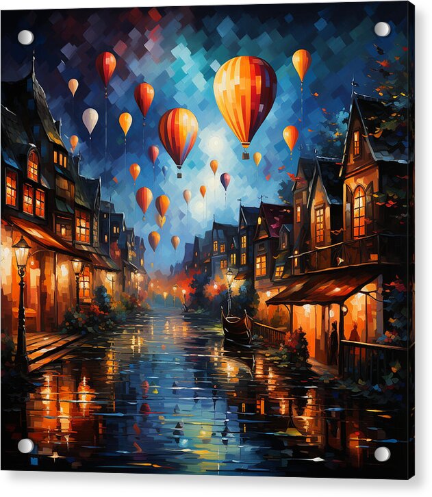 Nightfire Ascension - Acrylic Print