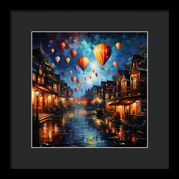 Nightfire Ascension - Framed Print