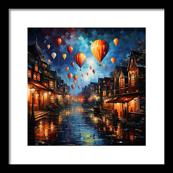 Nightfire Ascension - Framed Print