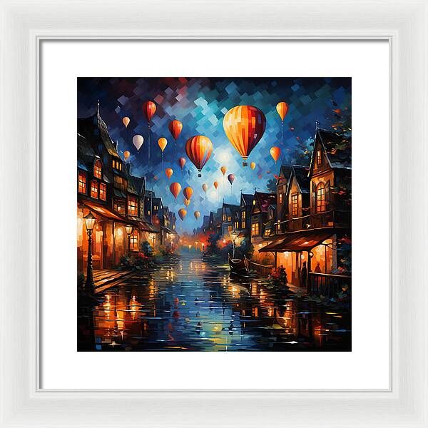 Nightfire Ascension - Framed Print