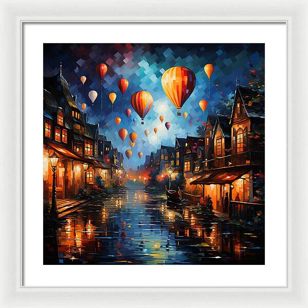 Nightfire Ascension - Framed Print