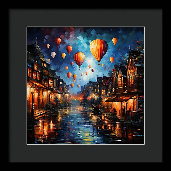 Nightfire Ascension - Framed Print