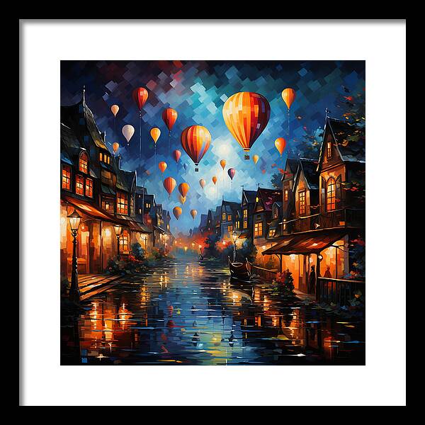 Nightfire Ascension - Framed Print