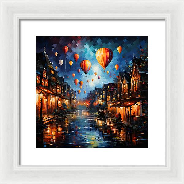 Nightfire Ascension - Framed Print